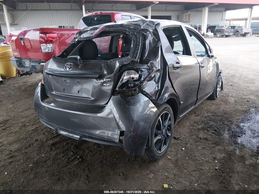 Vin: vnkktud34fa025800, lot: 46887695, toyota yaris se 20154