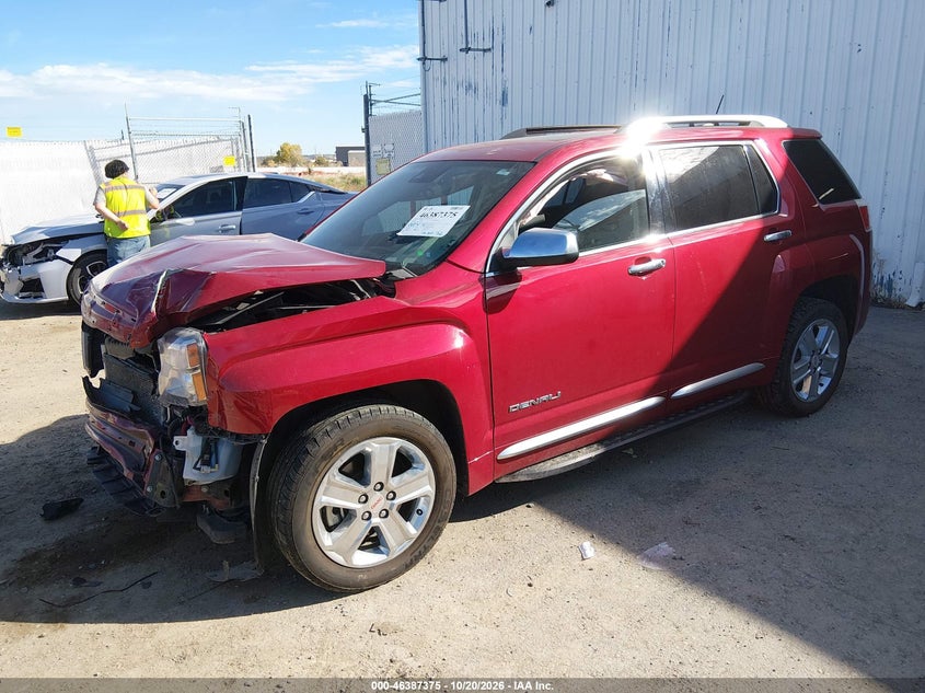 2015 GMC Terrain Denali, Engine Damage, IAAI, VIN 2GKFLZEK4F6241810 — photo 2