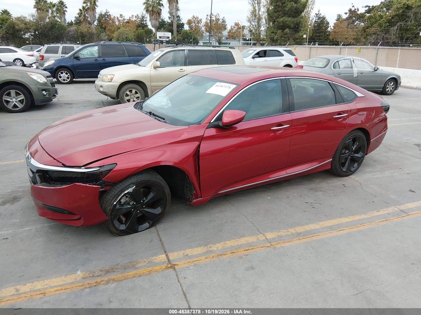 Vin: 1hgcv2f97ja012451, lot: 46887725, honda accord touring 2.0t 20182