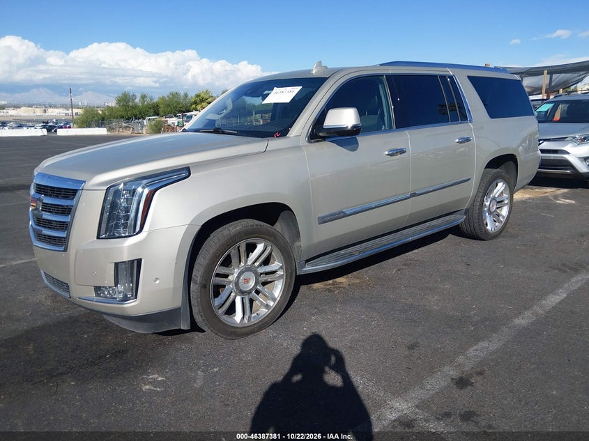 Vin: 1gys4hkj9hr298910, lot: 46887728, cadillac escalade esv luxury 20172