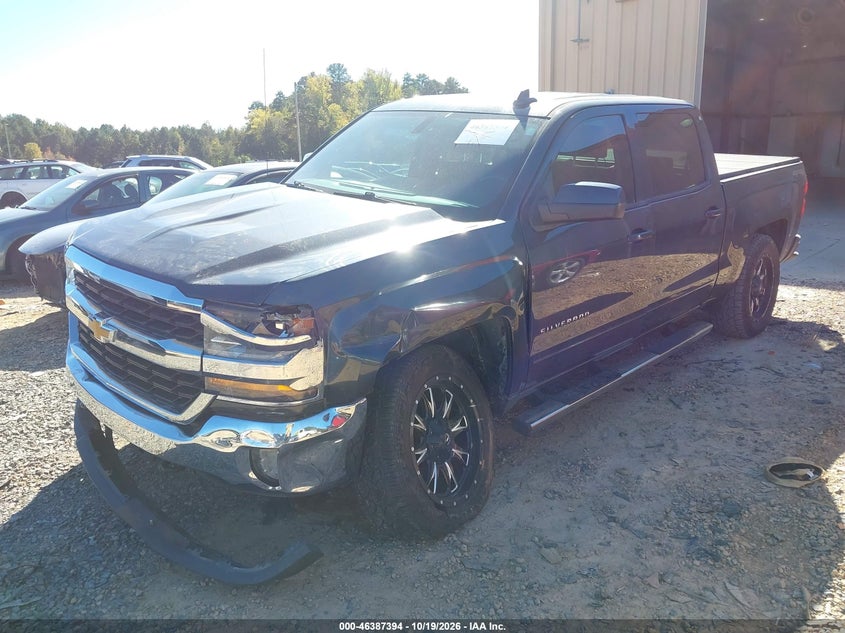 2017 Chevrolet Silverado 1500 1Lt, Удар спереди, IAAI, VIN 3GCUKREC0HG373663 — фото 2