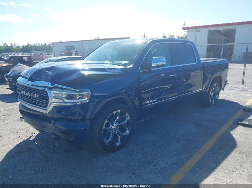 Vin: 1c6srfht5mn532019, lot: 46887775, ram 1500 limited  4x4 5'7 box 20212