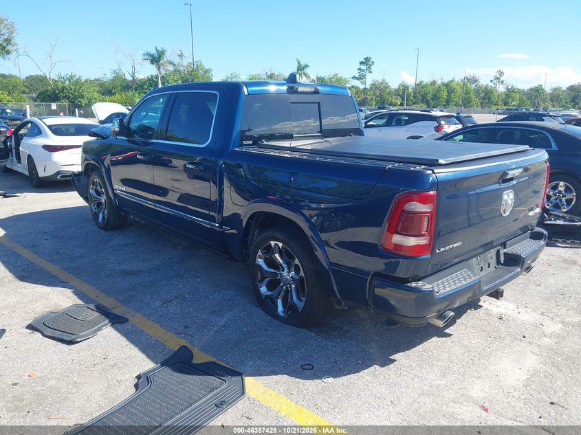 Vin: 1c6srfht5mn532019, lot: 46887775, ram 1500 limited  4x4 5'7 box 20213