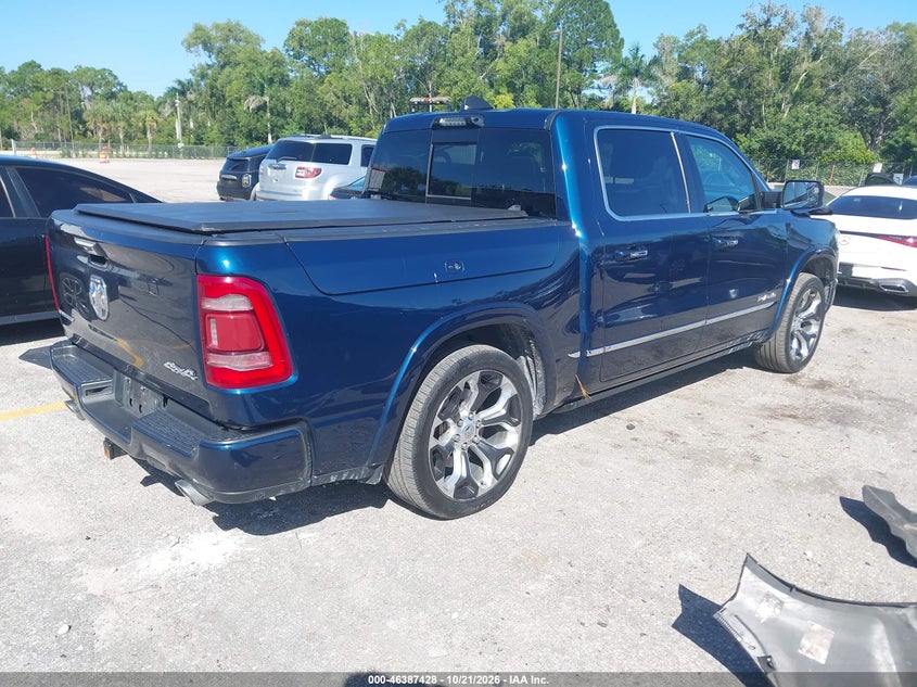 Vin: 1c6srfht5mn532019, lot: 46887775, ram 1500 limited  4x4 5'7 box 20214
