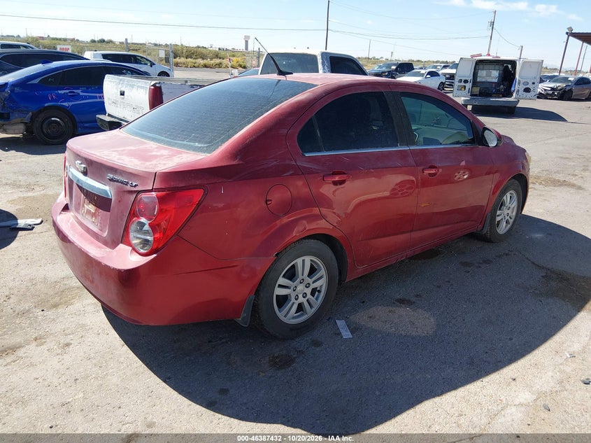 Vin: 1g1jc5sh9c4220397, lot: 46887779, chevrolet sonic lt 20124