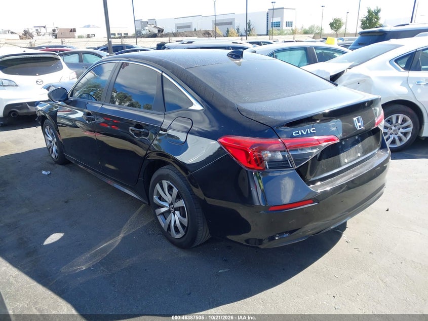 Vin: 2hgfe2f25nh505634, lot: 46887852, honda civic lx 20223