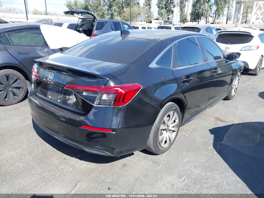 Vin: 2hgfe2f25nh505634, lot: 46887852, honda civic lx 20224