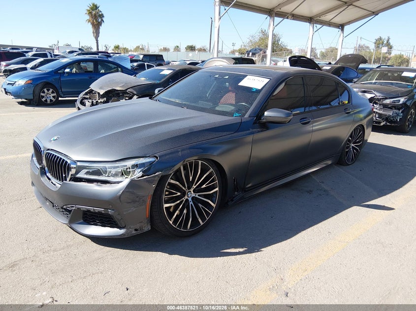 Vin: wba7f0c50jgm24109, lot: 46887868, bmw 750i 20182