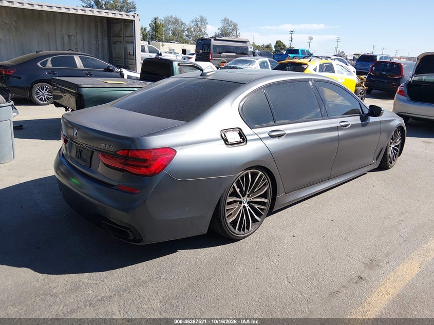 Vin: wba7f0c50jgm24109, lot: 46887868, bmw 750i 20184