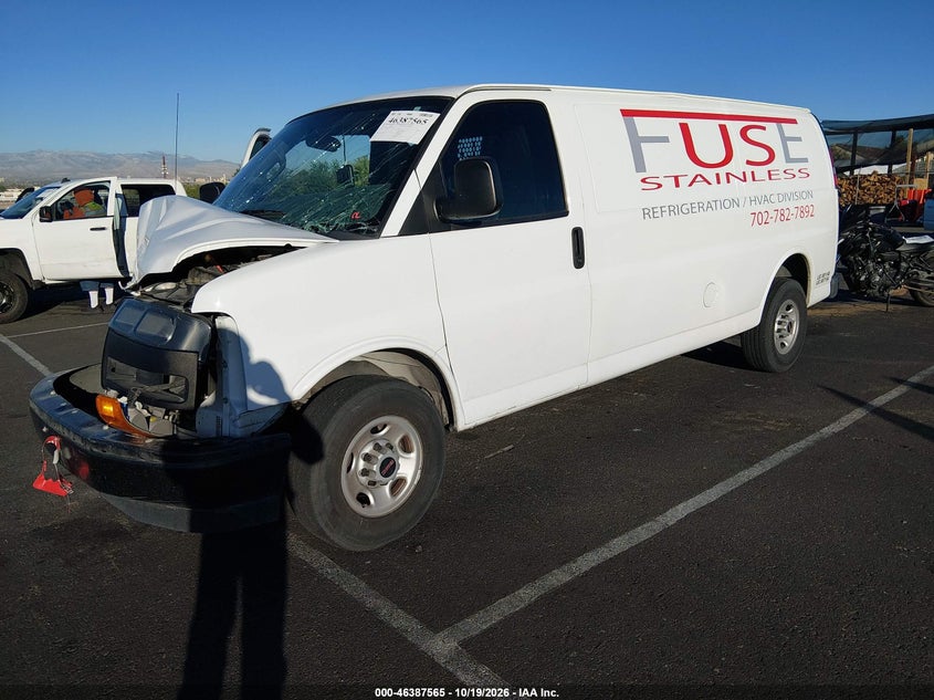 Vin: 1gtw7bfp6p1107791, lot: 46887912, gmc savana cargo rwd 2500 extended wheelbase work van 20232