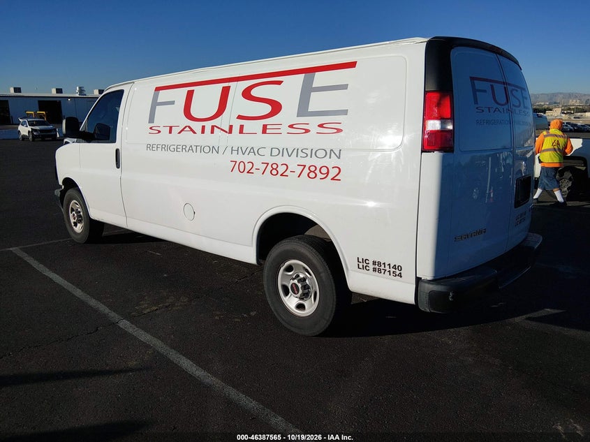 Vin: 1gtw7bfp6p1107791, lot: 46887912, gmc savana cargo rwd 2500 extended wheelbase work van 20233