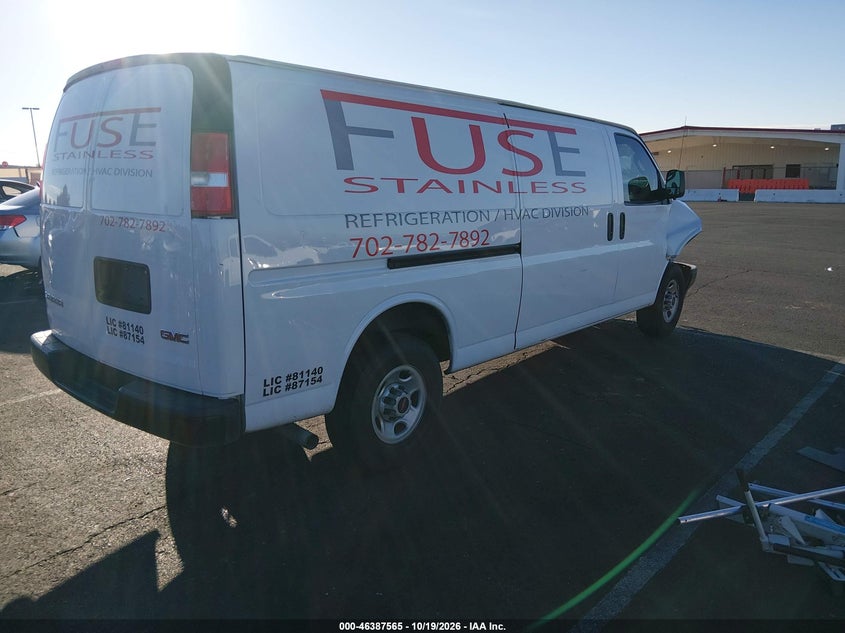 Vin: 1gtw7bfp6p1107791, lot: 46887912, gmc savana cargo rwd 2500 extended wheelbase work van 20234