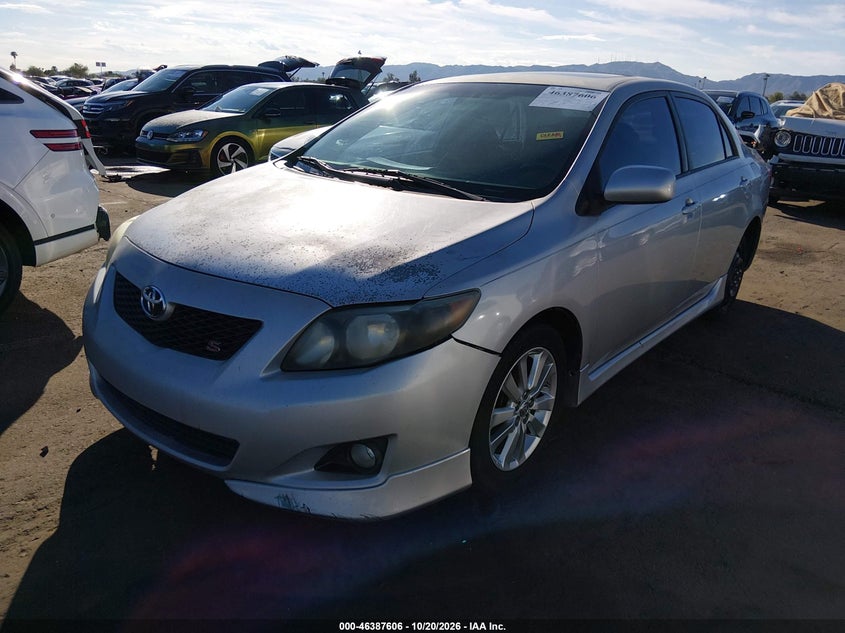 2009 Toyota Corolla S, Right Rear, IAAI, VIN 1NXBU40E39Z096630 — photo 2