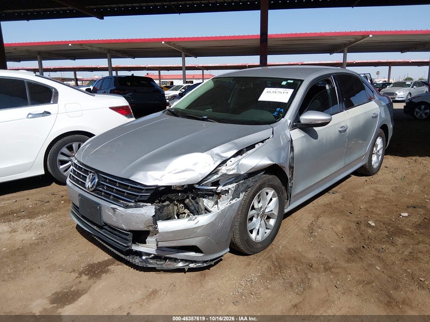 Vin: 1vwat7a30gc050299, lot: 46887966, volkswagen passat 1.8t s 20162