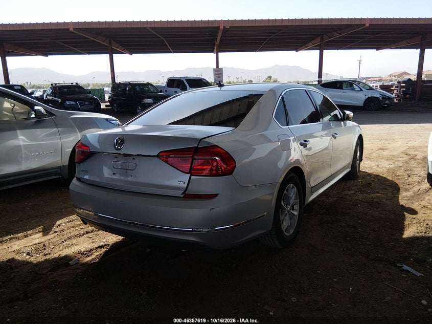 Vin: 1vwat7a30gc050299, lot: 46887966, volkswagen passat 1.8t s 20164