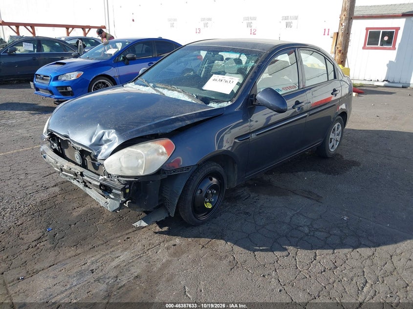 2008 Hyundai Accent Gls, Front End, IAAI, VIN KMHCN46C18U193234 — photo 2