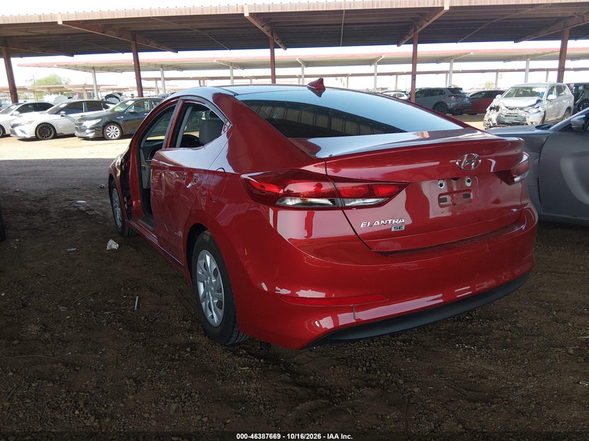 Vin: 5npd74lf2jh383674, lot: 46888016, hyundai elantra se 20183