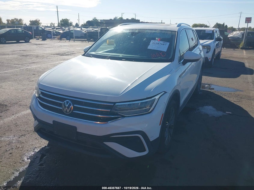 2022 Volkswagen Tiguan 2.0T Se, Удар сзади, IAAI, VIN 3VV3B7AX2NM132470 — фото 2