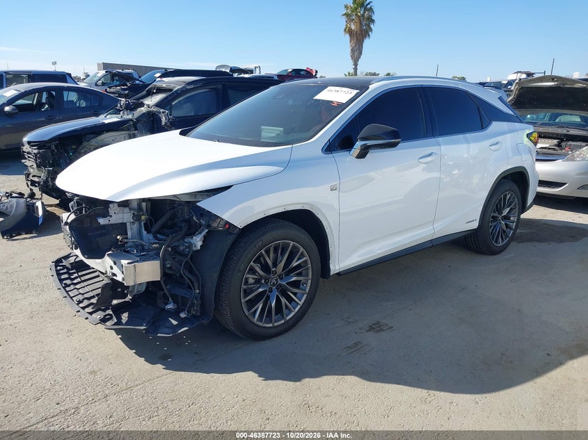 Vin: 2t2ygmda1lc049237, lot: 46888071, lexus rx 450h f sport performance 20202