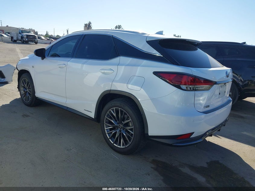 Vin: 2t2ygmda1lc049237, lot: 46888071, lexus rx 450h f sport performance 20203