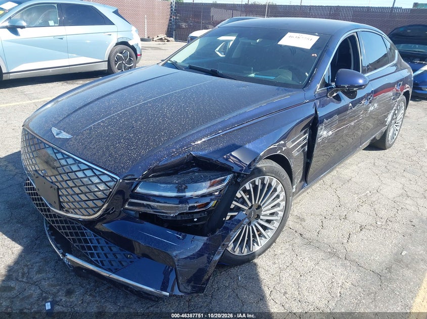 Vin: kmtge4s13pu003363, lot: 46888098, genesis electrified g80 20232