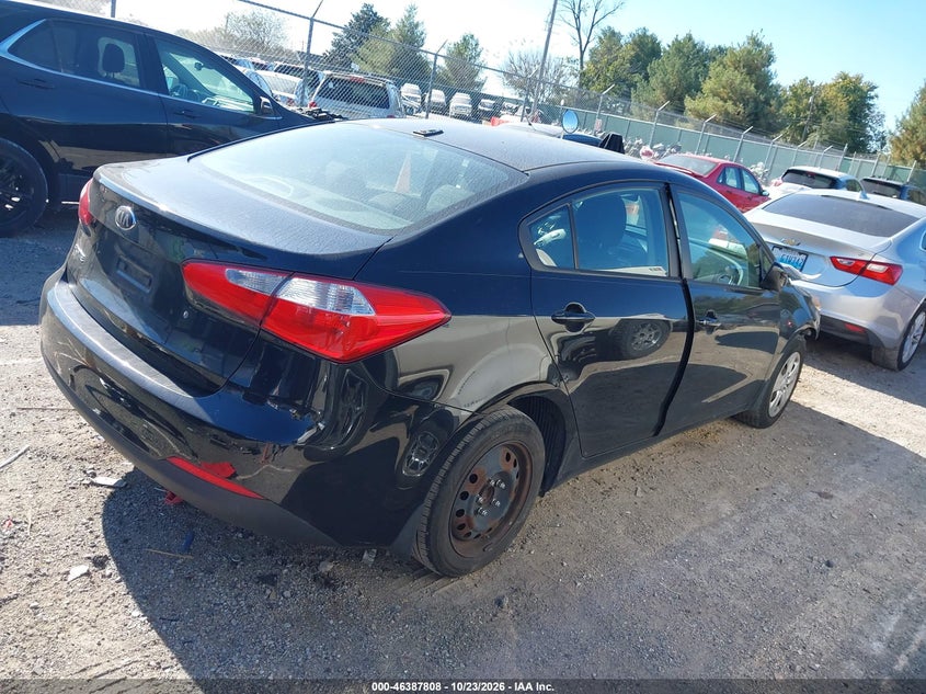 Vin: knafk4a69e5057593, lot: 46888155, kia forte lx 20144