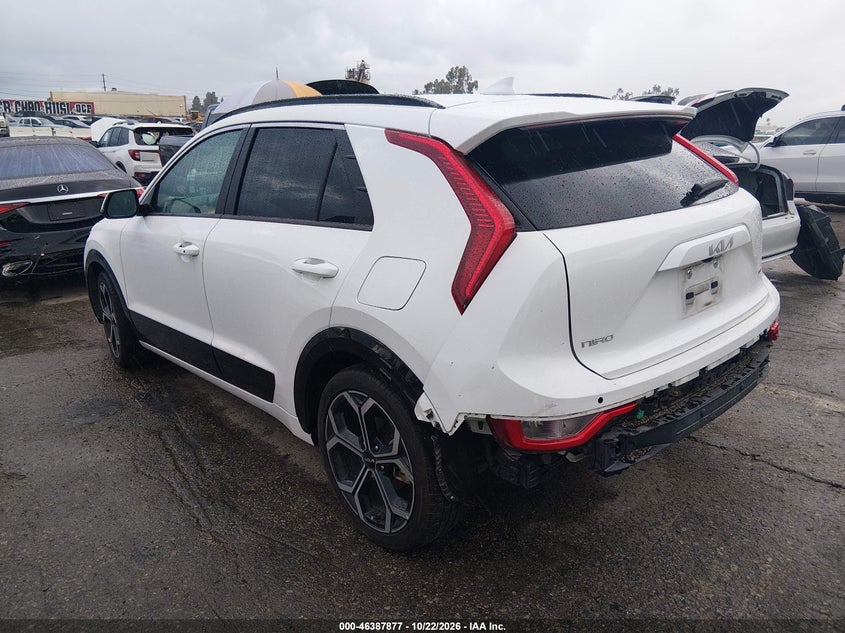 Vin: kndcr3le3r5134402, lot: 46888224, kia niro ex touring 20243
