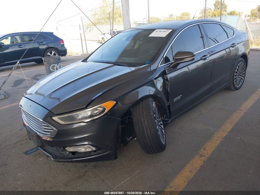 2017 Ford Fusion Energi Titanium, Left Side, IAAI, VIN 3FA6P0SU4HR373498 — photo 2