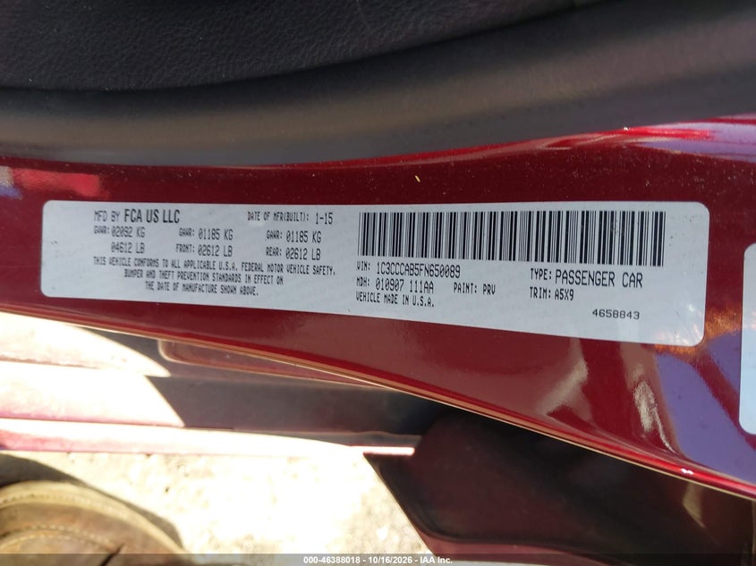 2015 CHRYSLER 200 LIMITED · Фото 9