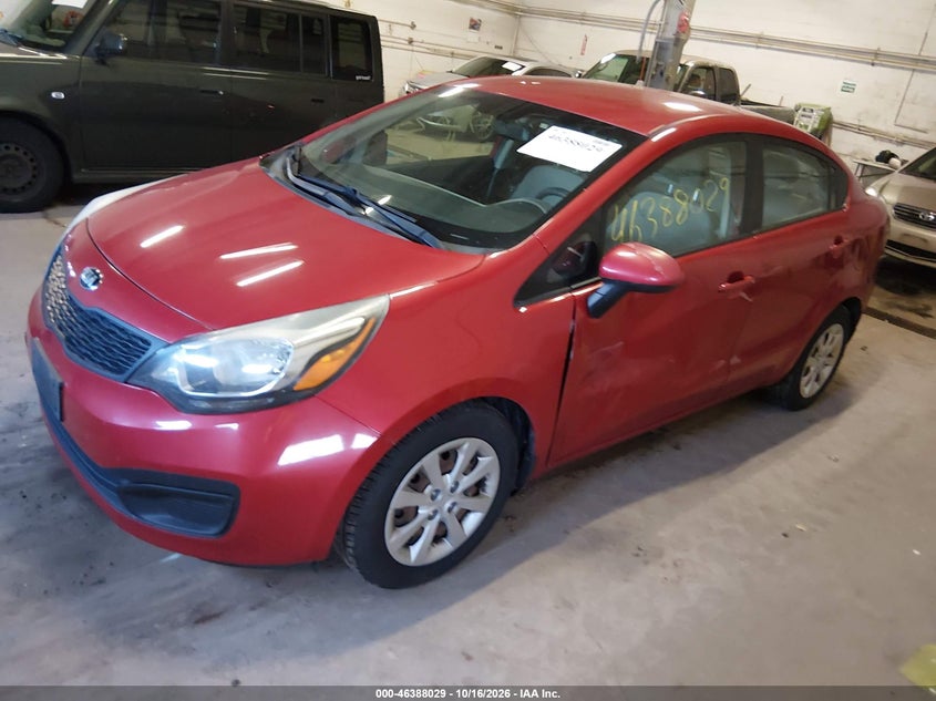 Vin: knadm4a34f6463431, lot: 46888376, kia rio lx 20152