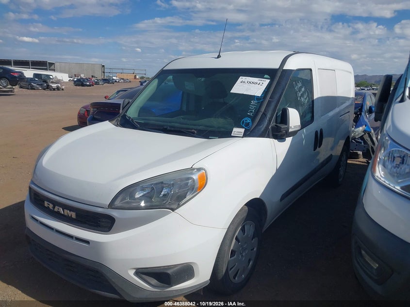 Vin: zfbhrfbb8m6v78234, lot: 46888389, ram promaster city tradesman slt 20212
