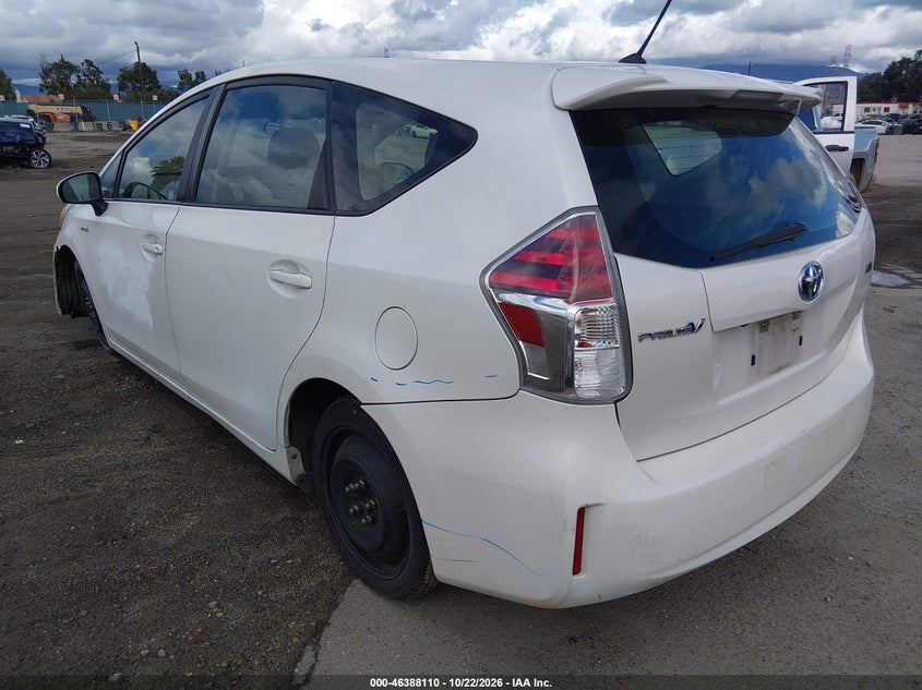 Vin: jtdzn3eu9hj065960, lot: 46888468, toyota prius v two 20173