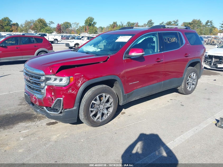 2020 GMC Acadia Awd Slt, Удар спереду, IAAI, VIN 1GKKNULSXLZ164097 — фото 2