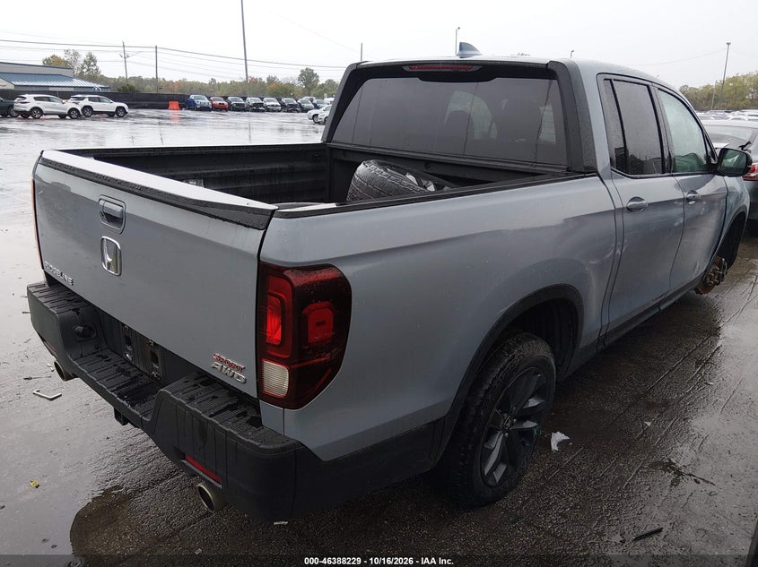 Vin: 5fpyk3f14pb067718, lot: 46888587, honda ridgeline sport 20234