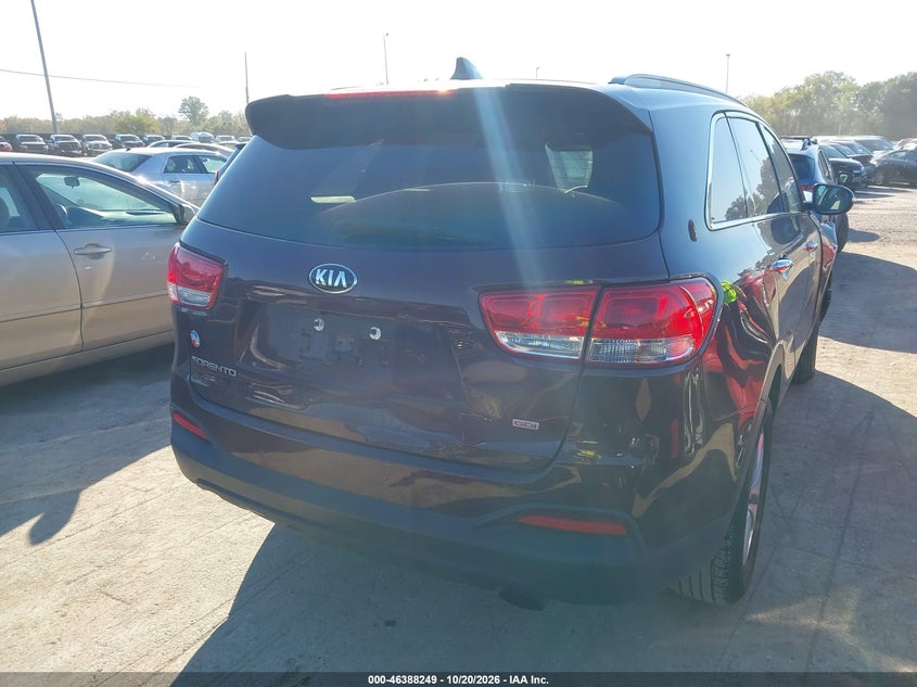Vin: 5xypg4a34jg424027, lot: 46888607, kia sorento 2.4l lx 20184