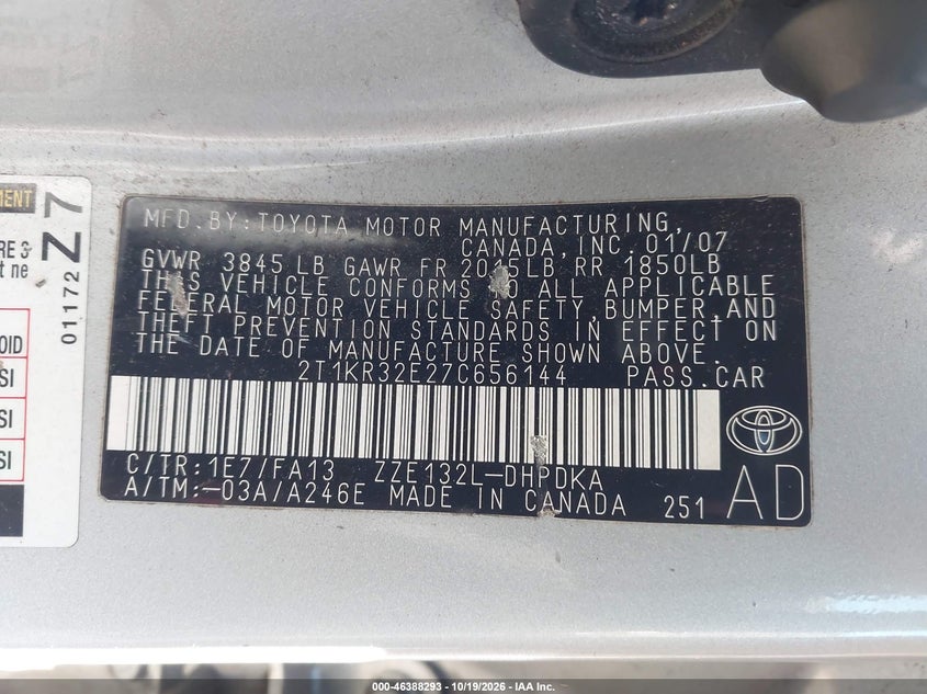 2007 TOYOTA MATRIX · Фото 9