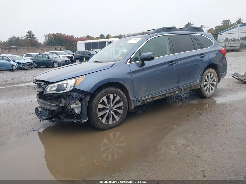 Vin: 4s4bsanc0h3204301, lot: 46888785, subaru outback 2.5i limited 20172