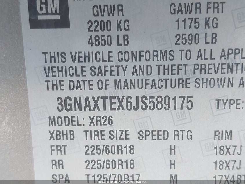 2018 CHEVROLET EQUINOX LT · Фото 9