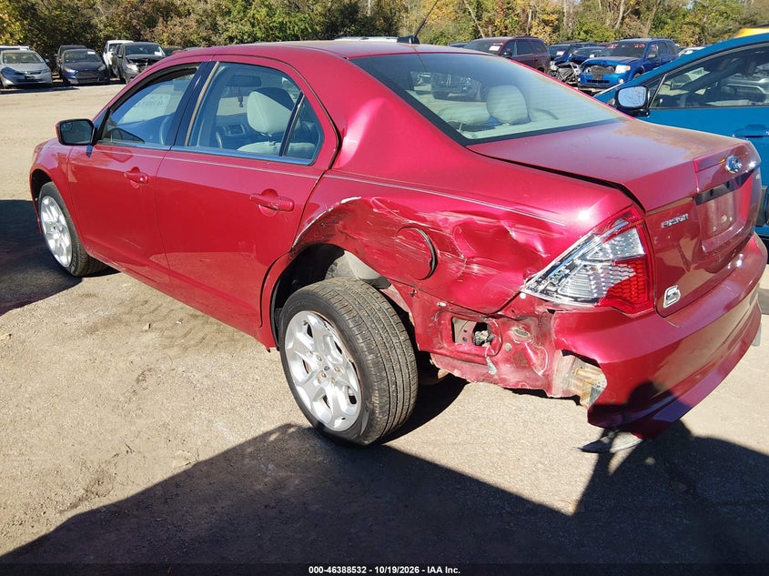 Vin: 3fahp0ha4br239507, lot: 46888891, ford fusion se 20113