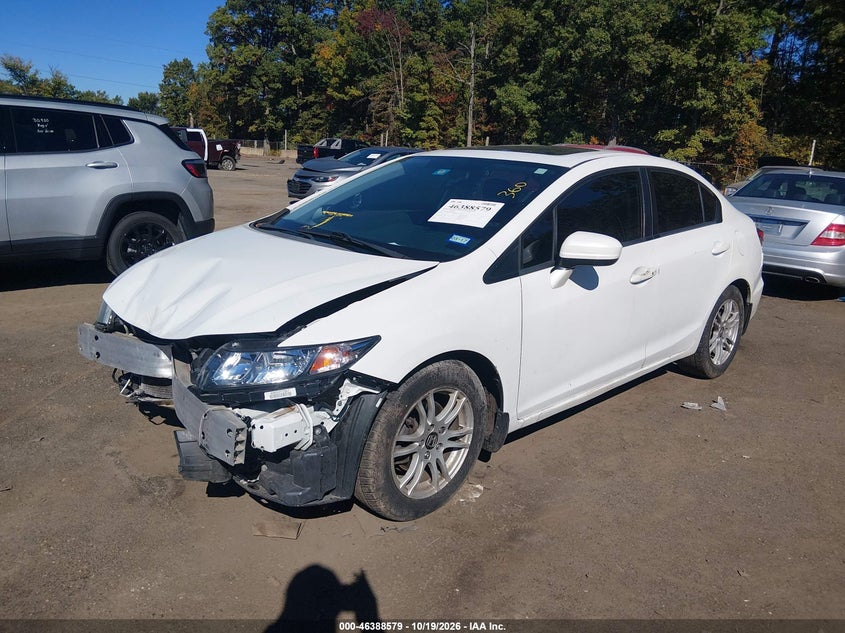 Vin: 19xfb2f91ee044805, lot: 46888937, honda civic ex-l 20142