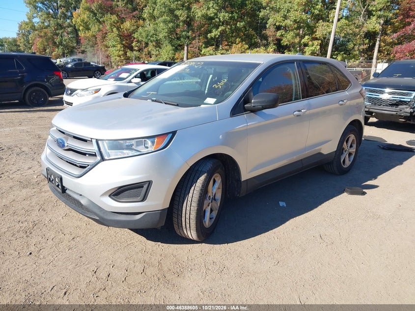 Vin: 2fmtk3g88fbb79721, lot: 46888963, ford edge se 20152