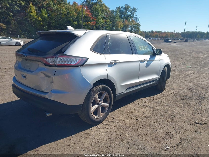 Vin: 2fmtk3g88fbb79721, lot: 46888963, ford edge se 20154