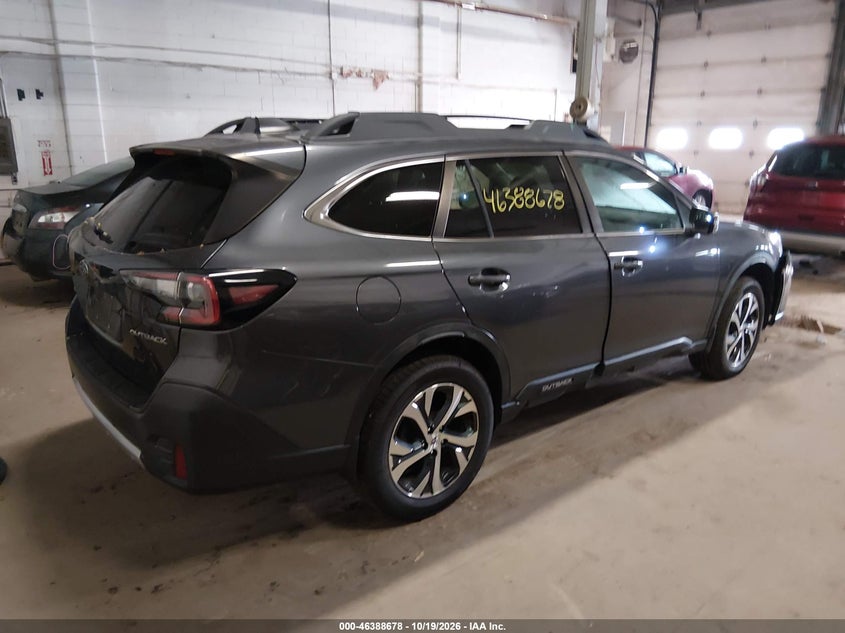 Vin: 4s4btanc2l3215290, lot: 46889036, subaru outback limited 20204