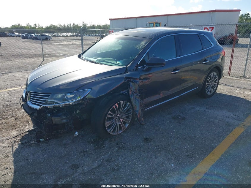 Vin: 2lmpj6lrxjbl30723, lot: 46889071, lincoln mkx reserve 20182