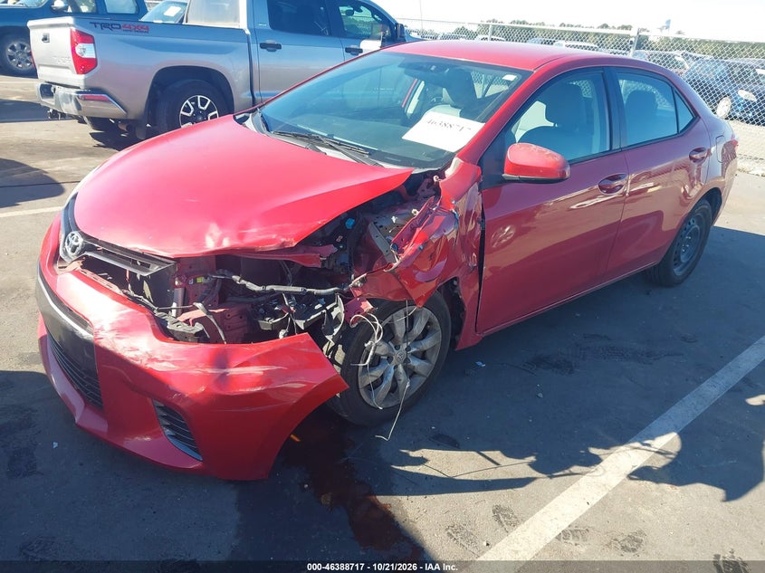 Vin: 2t1burhexgc674612, lot: 46889075, toyota corolla le 20162
