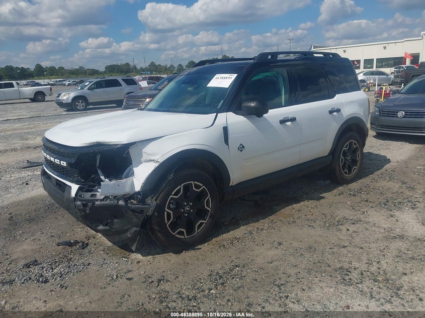 Vin: 3fmcr9cn7tre78611, lot: 46889253, ford bronco sport outer banks 20262