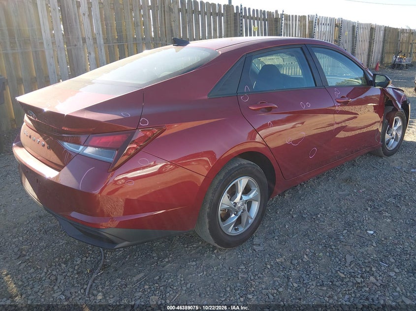 Vin: kmhll4ag3pu603675, lot: 46889433, hyundai elantra se 20234