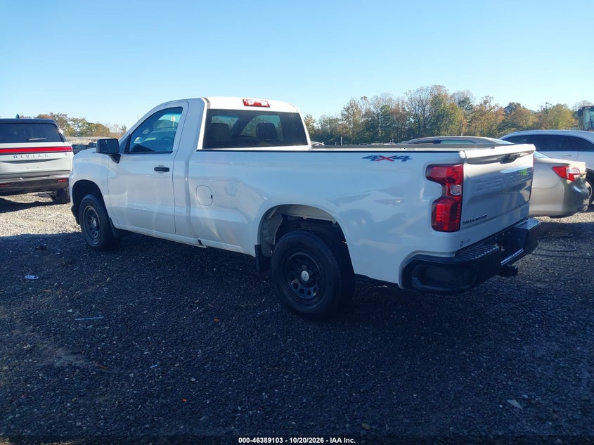 Vin: 3gcnyaef2lg134199, lot: 46889461, chevrolet silverado 1500 4wd  long bed wt 20203