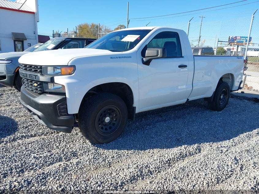 Vin: 3gcnyaef2lg134199, lot: 46889461, chevrolet silverado 1500 4wd  long bed wt 20202
