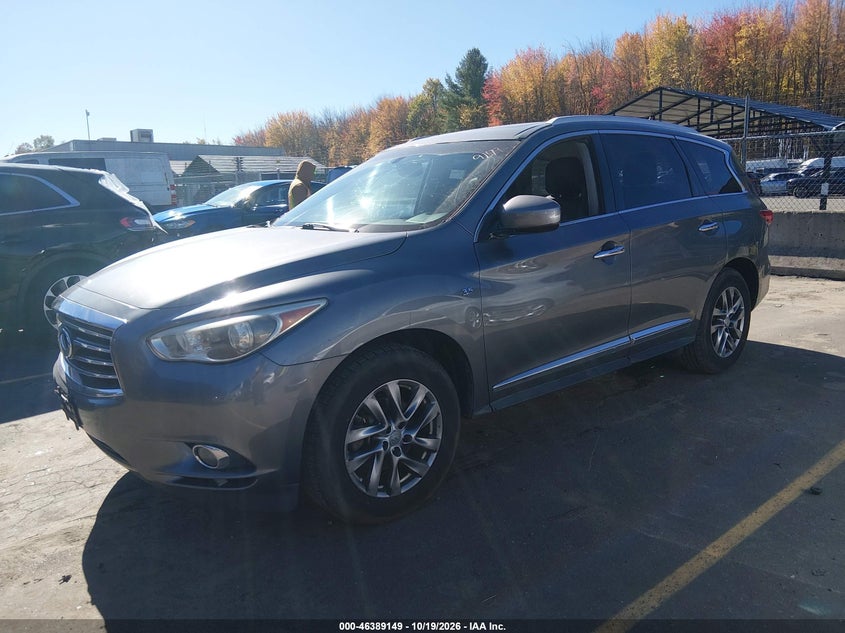 2015 Infiniti Qx60, Удар сзади, IAAI, VIN 5N1AL0MM3FC553284 — фото 2